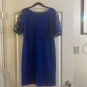 Royal Blue with zebra accents